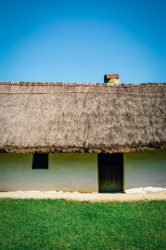 House with a straw roof